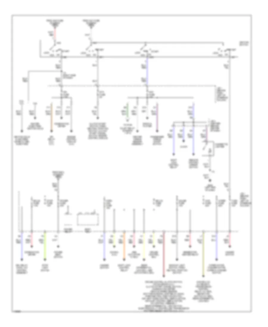 Power Distribution Wiring Diagram 2 of 2 for Toyota Tacoma 2001