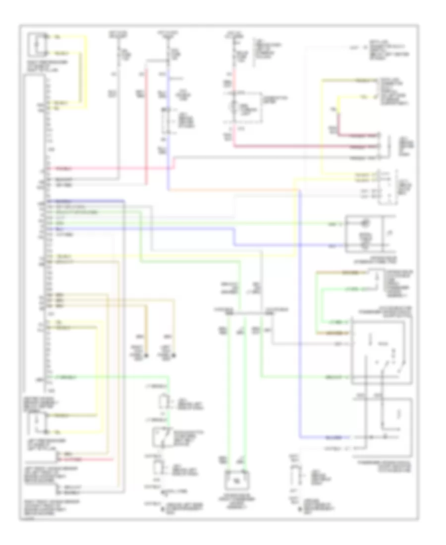 Supplemental Restraint Wiring Diagram for Toyota Tacoma 2001