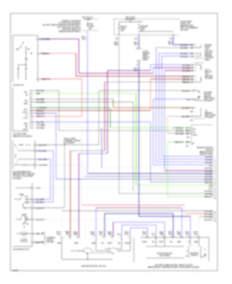 3.0L, Manual AC Wiring Diagram (1 of 2) for Toyota Camry Solara SE 1999