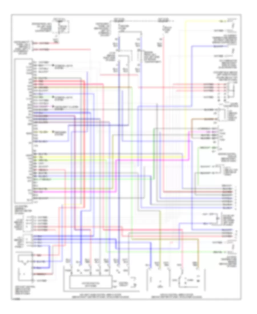 Automatic A C Wiring Diagram 1 of 2 for Toyota Camry Solara SE 1999