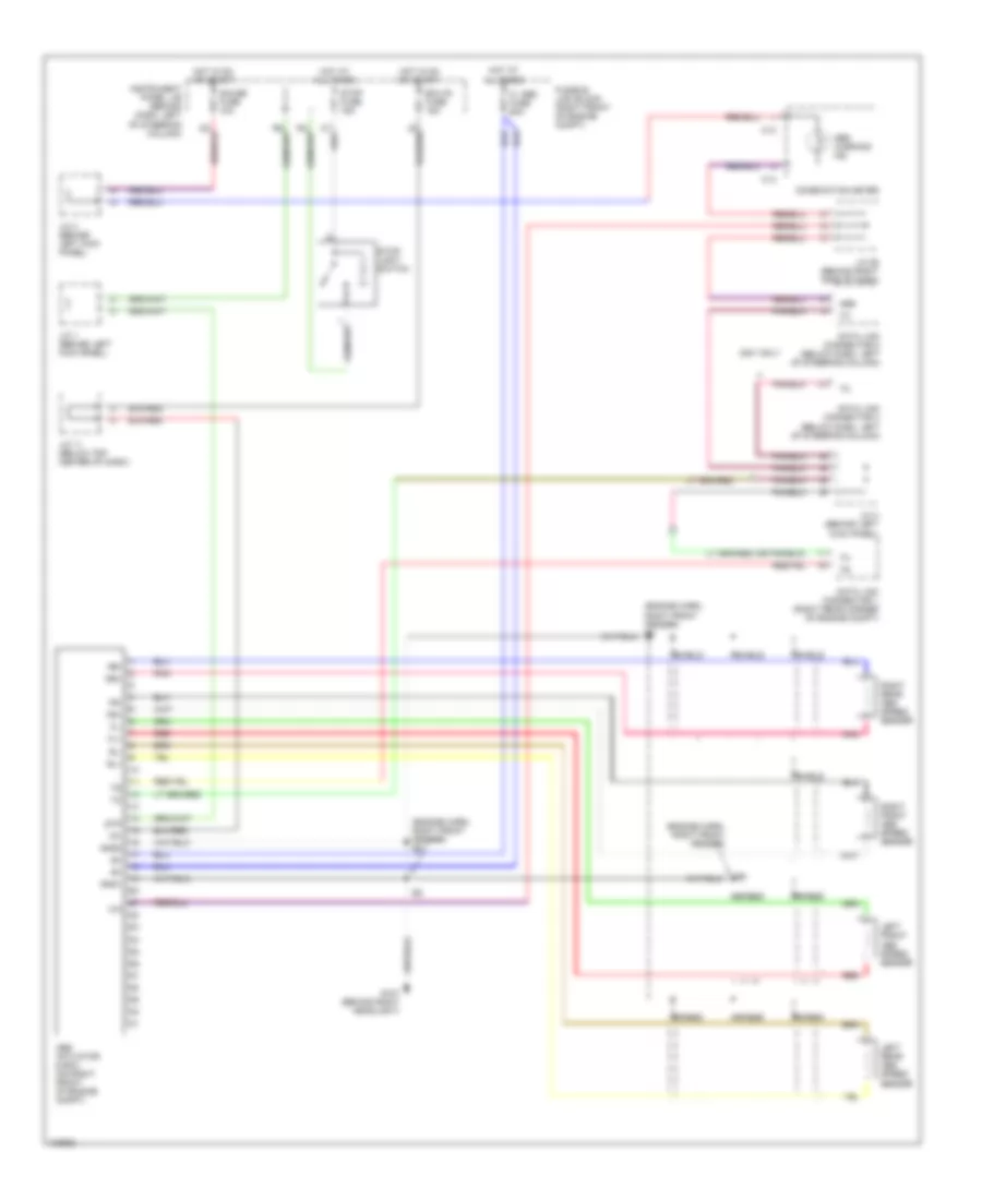 Anti lock Brake Wiring Diagrams without Traction Control for Toyota Camry Solara SE 1999