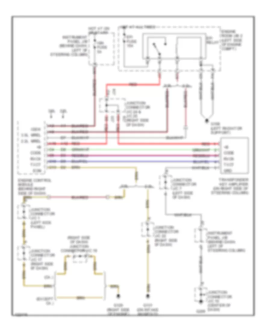 Immobilizer Wiring Diagram for Toyota Camry Solara SE 1999