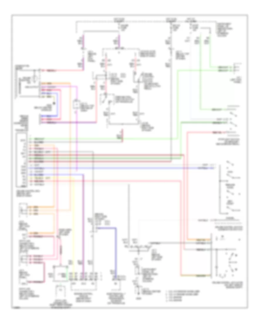 Cruise Control Wiring Diagram for Toyota Camry Solara SE 1999