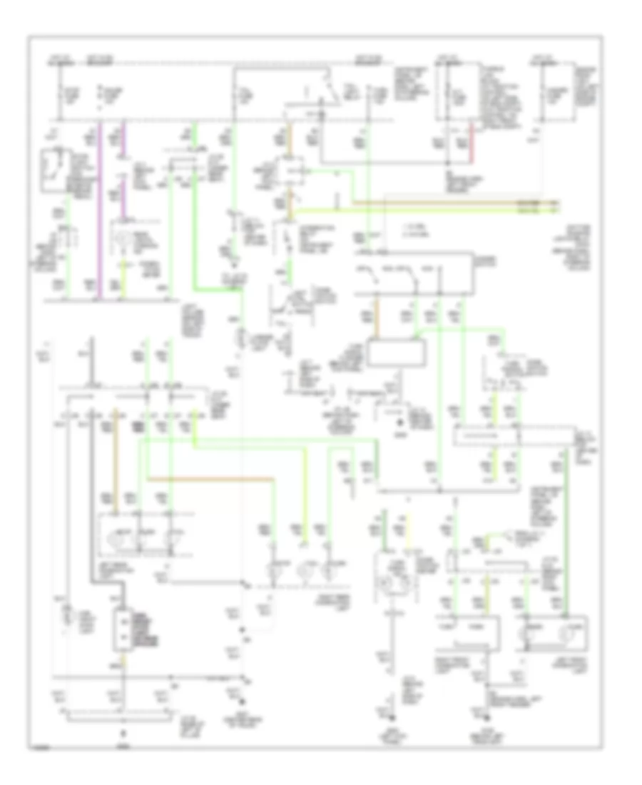 Exterior Lamps Wiring Diagram for Toyota Camry Solara SE 1999