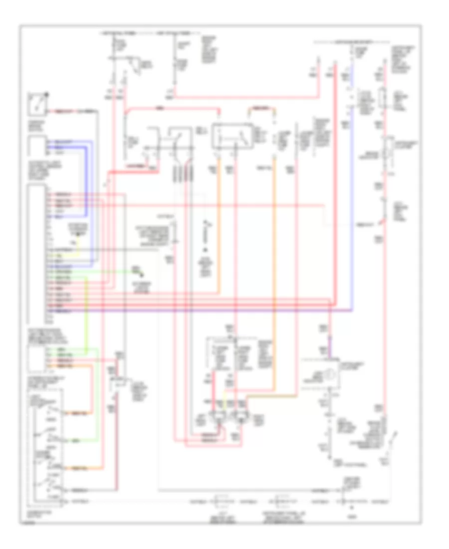 Headlight Wiring Diagram with DRL for Toyota Camry Solara SE 1999