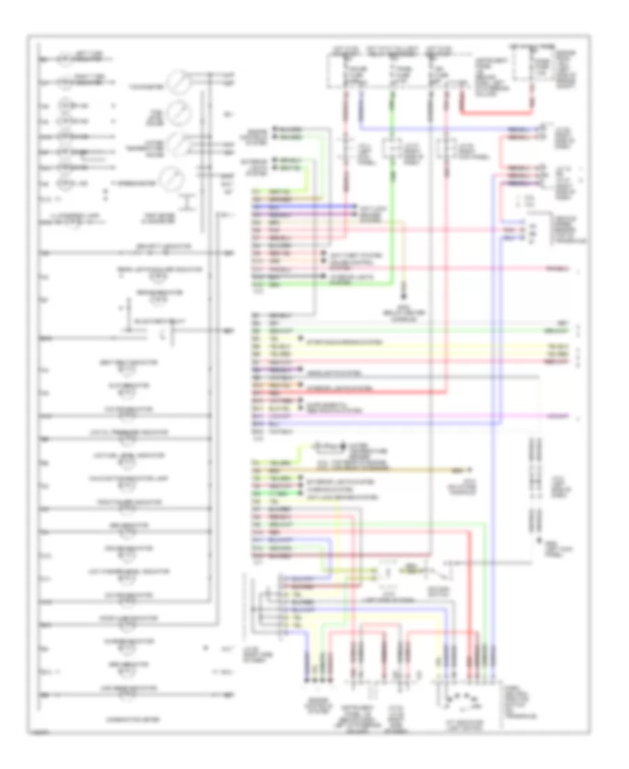 Instrument Cluster Wiring Diagram 1 of 2 for Toyota Camry Solara SE 1999