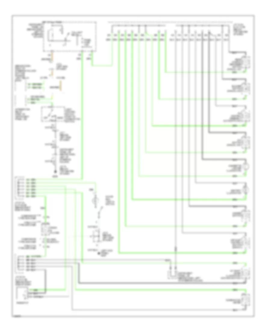 Instrument Illumination Wiring Diagram for Toyota Camry Solara SE 1999