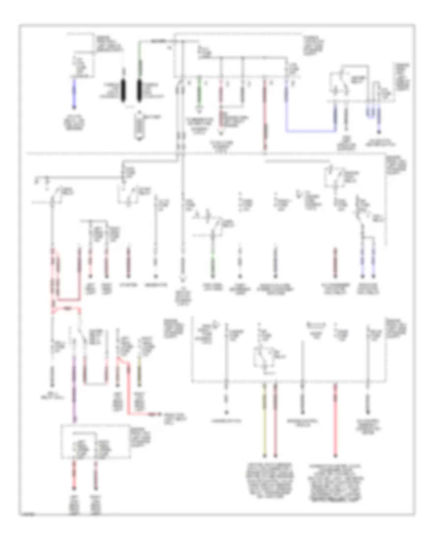 Power Distribution Wiring Diagram 1 of 2 for Toyota Camry Solara SE 1999