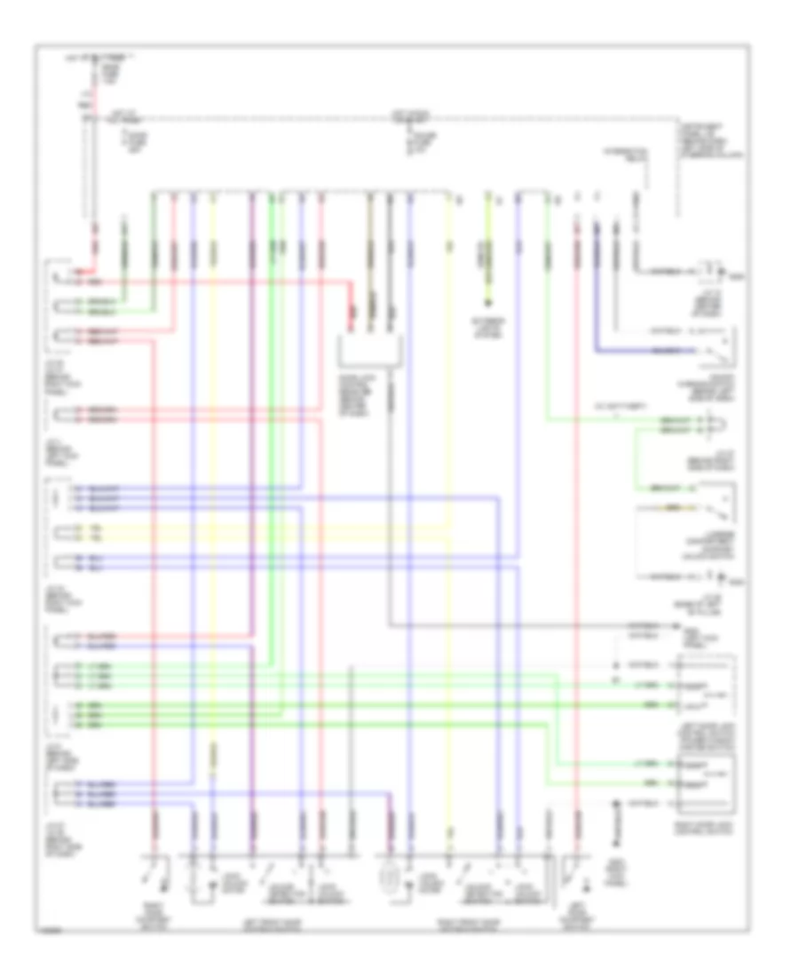 Power Door Lock Wiring Diagram with Keyless Entry for Toyota Camry Solara SE 1999