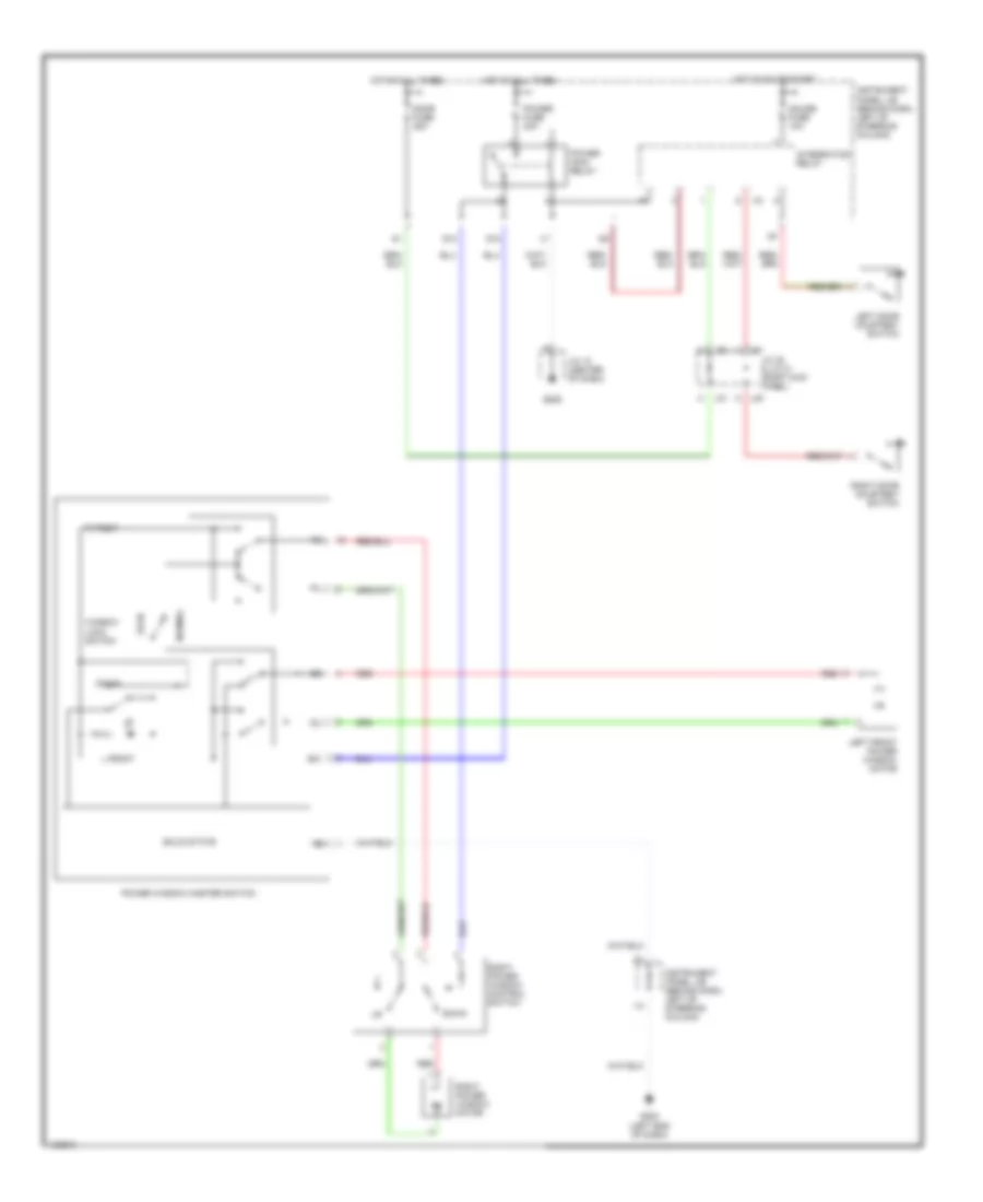 Power Window Wiring Diagram for Toyota Camry Solara SE 1999