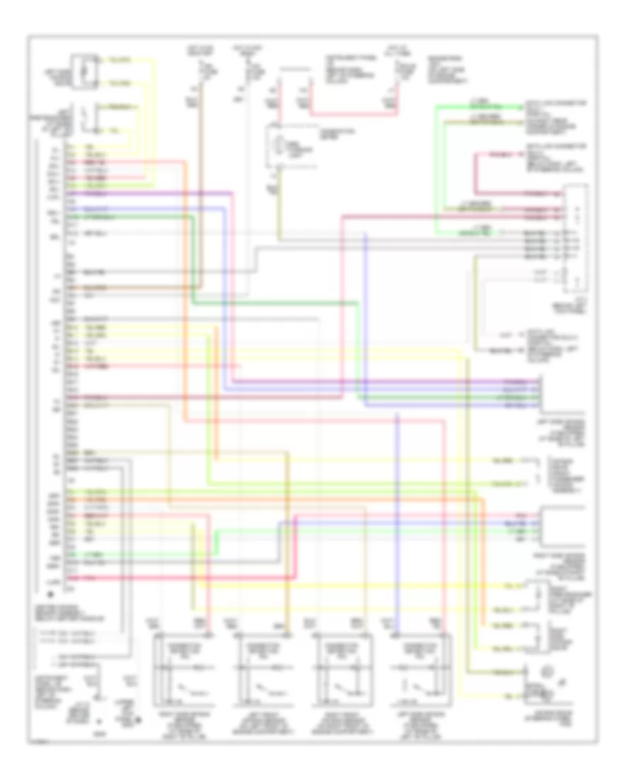 Supplemental Restraint Wiring Diagram for Toyota Camry Solara SE 1999