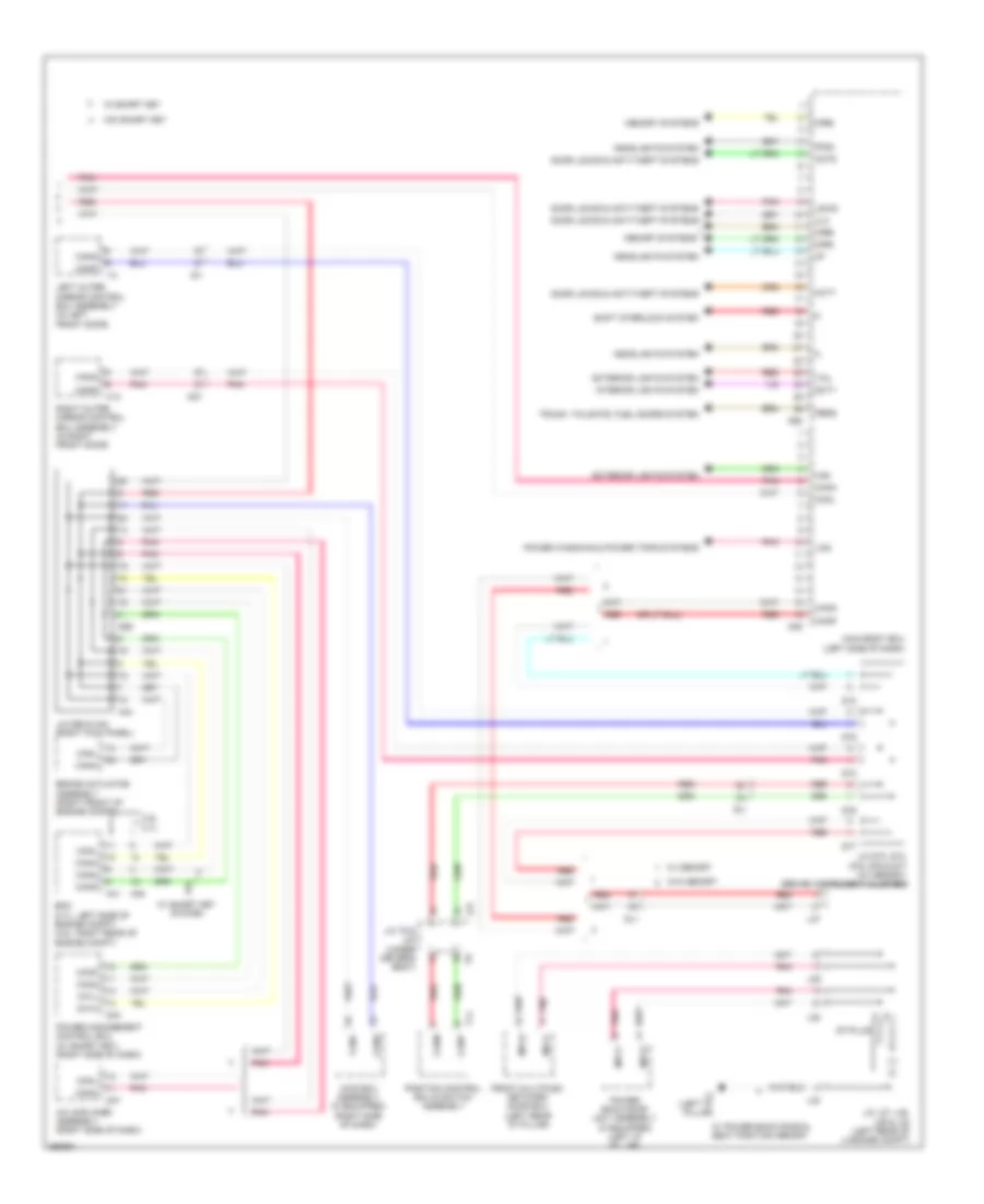 Body Control Modules Wiring Diagram 2 of 2 for Toyota Venza LE 2013