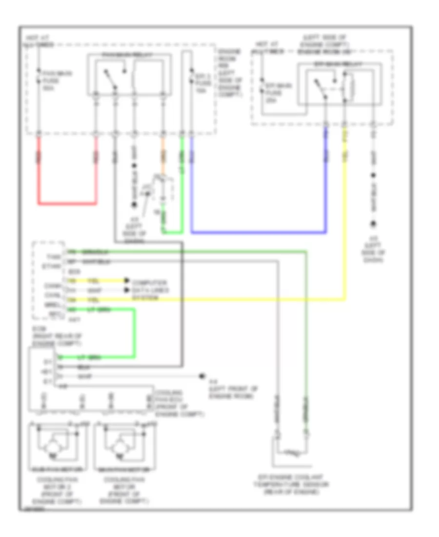 3 5L Cooling Fan Wiring Diagram for Toyota Venza LE 2013