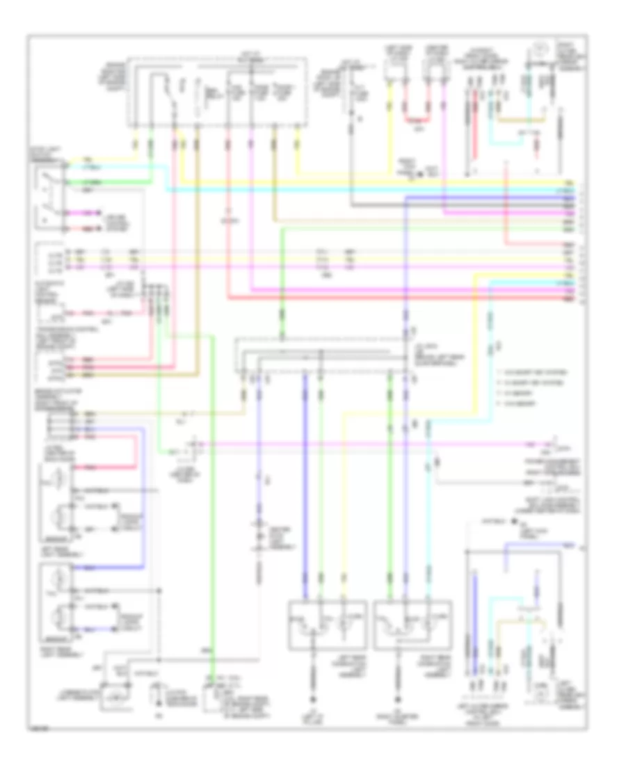 Exterior Lamps Wiring Diagram 1 of 2 for Toyota Venza LE 2013