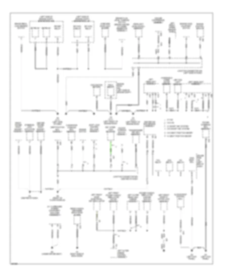 Ground Distribution Wiring Diagram 2 of 4 for Toyota Venza LE 2013