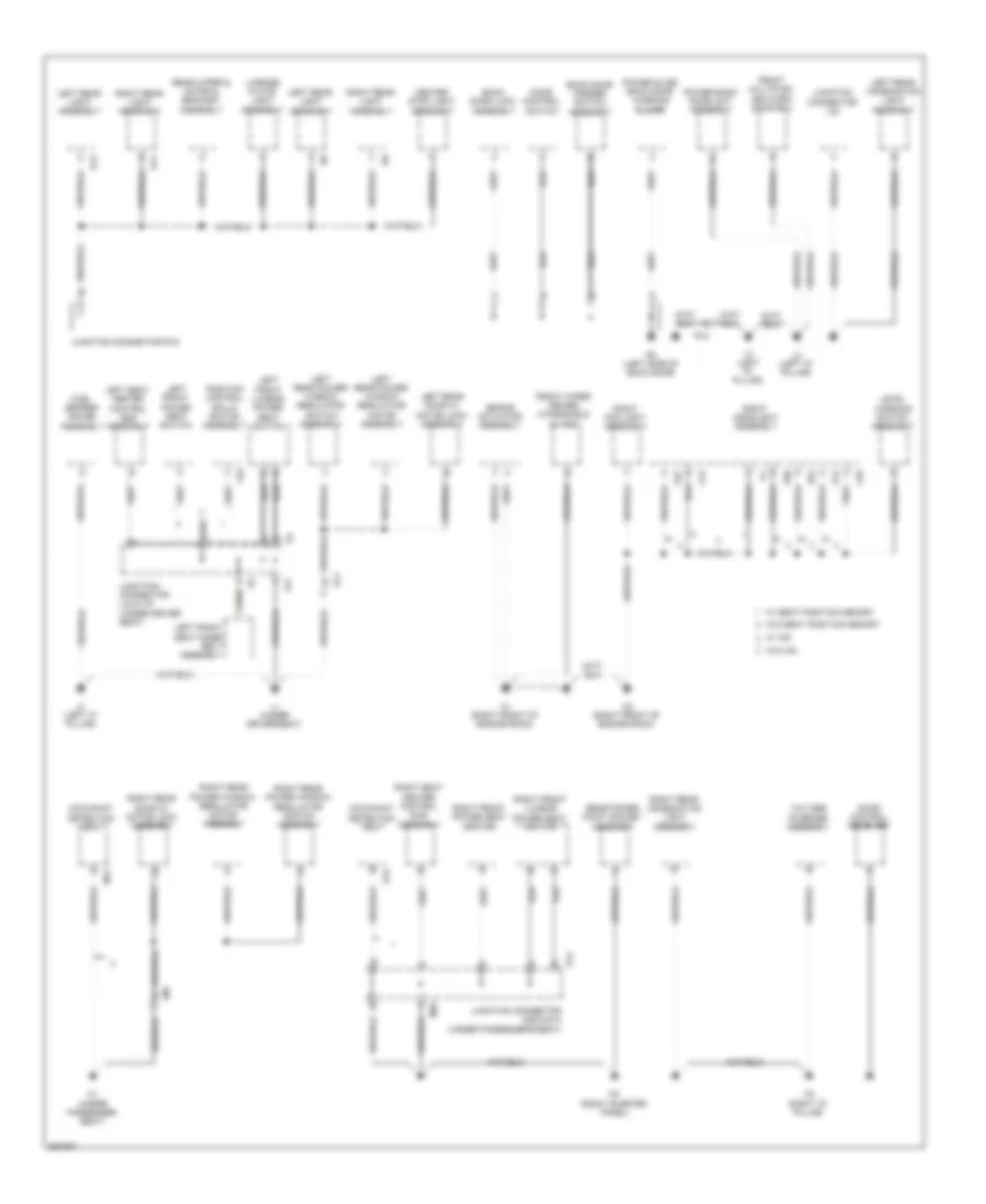 Ground Distribution Wiring Diagram 3 of 4 for Toyota Venza LE 2013