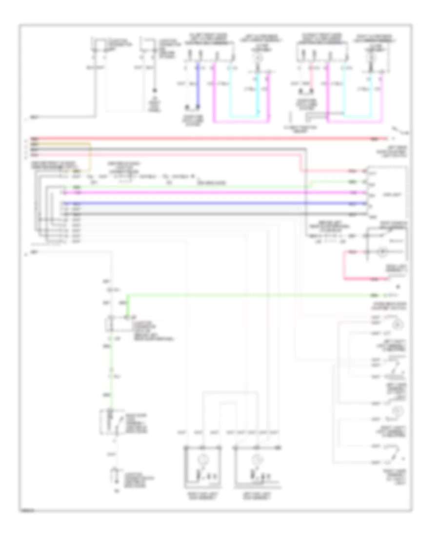 Courtesy Lamps Wiring Diagram 2 of 2 for Toyota Venza LE 2013