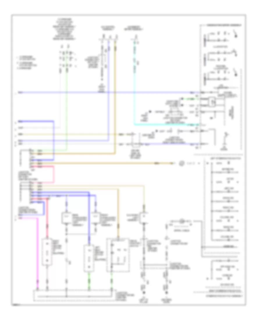 Instrument Illumination Wiring Diagram (2 of 2) for Toyota Venza LE 2013