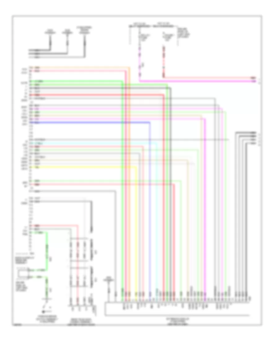 Navigation Wiring Diagram, 6-Speaker (1 of 4) for Toyota Venza LE 2013