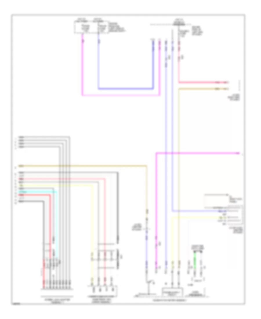 Navigation Wiring Diagram 6 Speaker 3 of 4 for Toyota Venza LE 2013