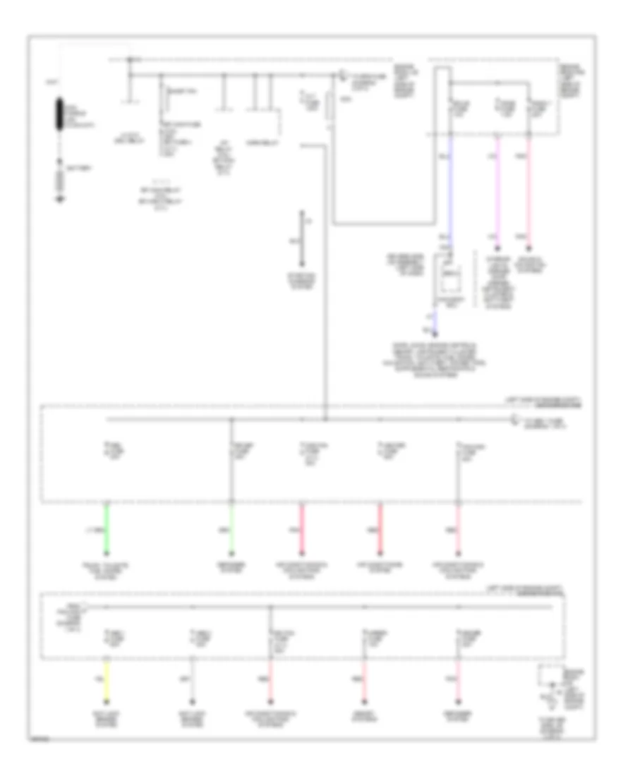 Power Distribution Wiring Diagram 1 of 4 for Toyota Venza LE 2013