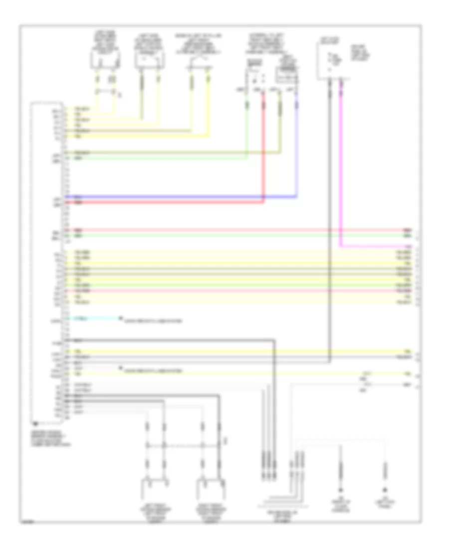 Supplemental Restraints Wiring Diagram 1 of 4 for Toyota Venza LE 2013