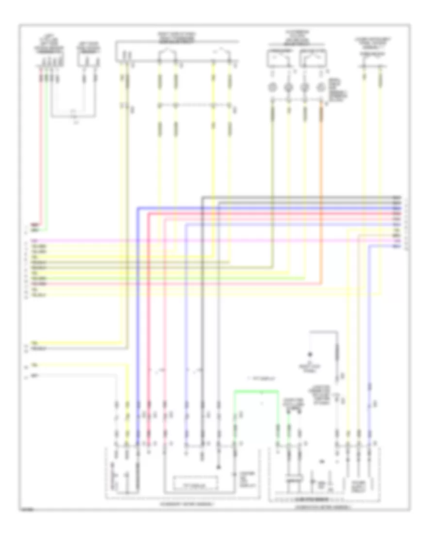 Supplemental Restraints Wiring Diagram 2 of 4 for Toyota Venza LE 2013