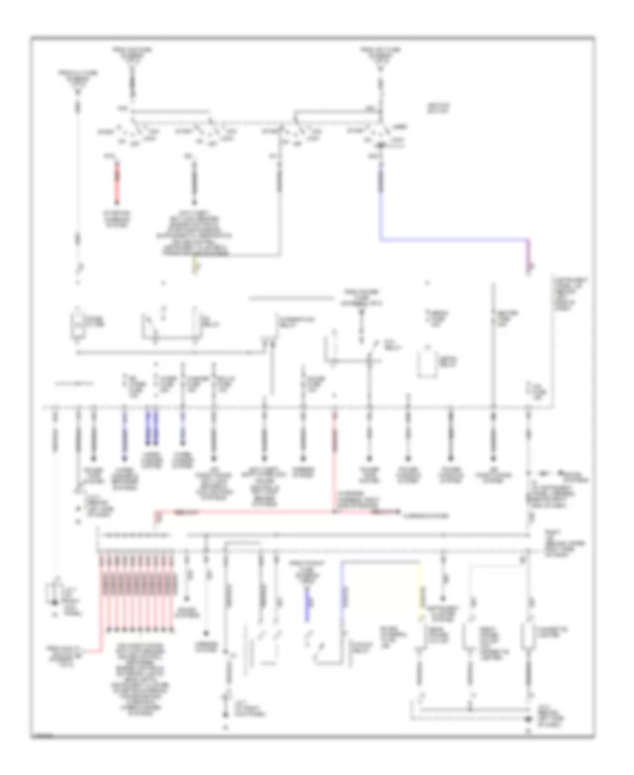 Power Distribution Wiring Diagram 2 of 2 for Toyota Matrix XR 2005