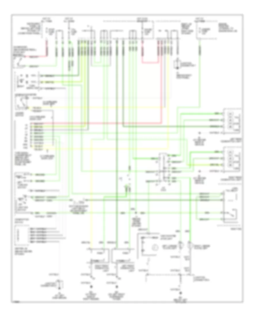 Exterior Lamps Wiring Diagram for Toyota Corolla CE 2003