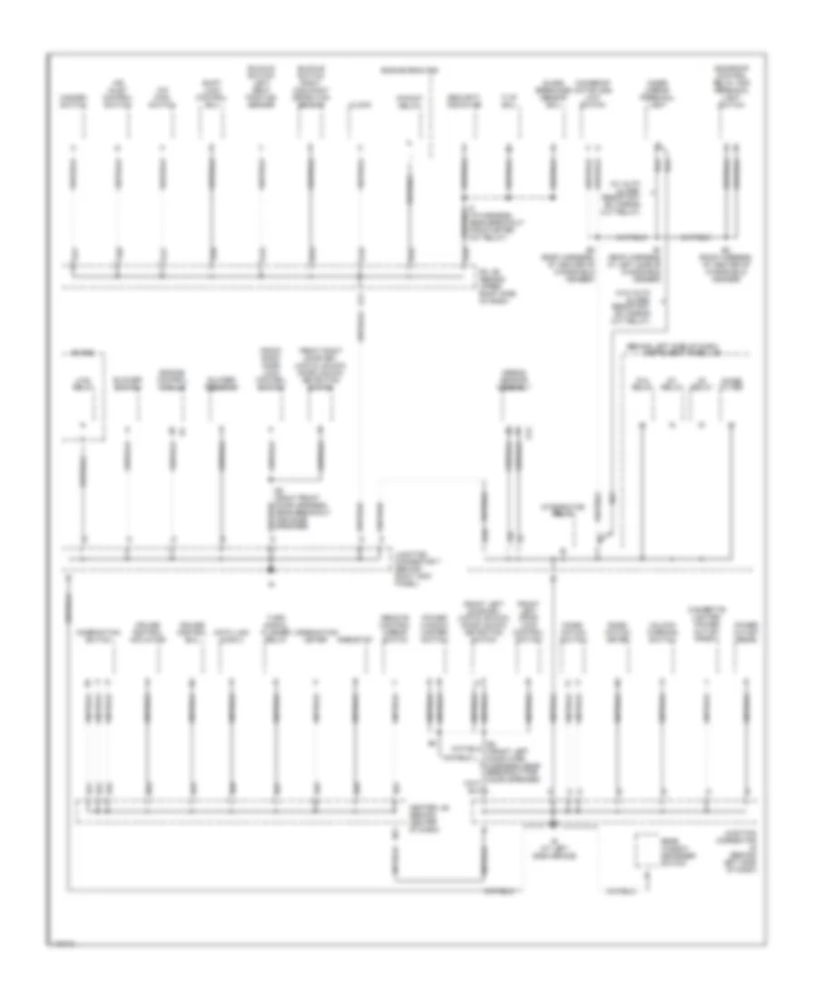 Ground Distribution Wiring Diagram 1 of 2 for Toyota Corolla CE 2003