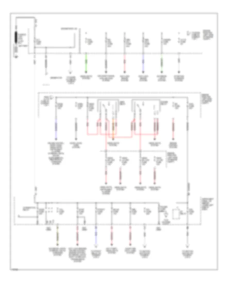 Power Distribution Wiring Diagram 1 of 2 for Toyota Corolla CE 2003