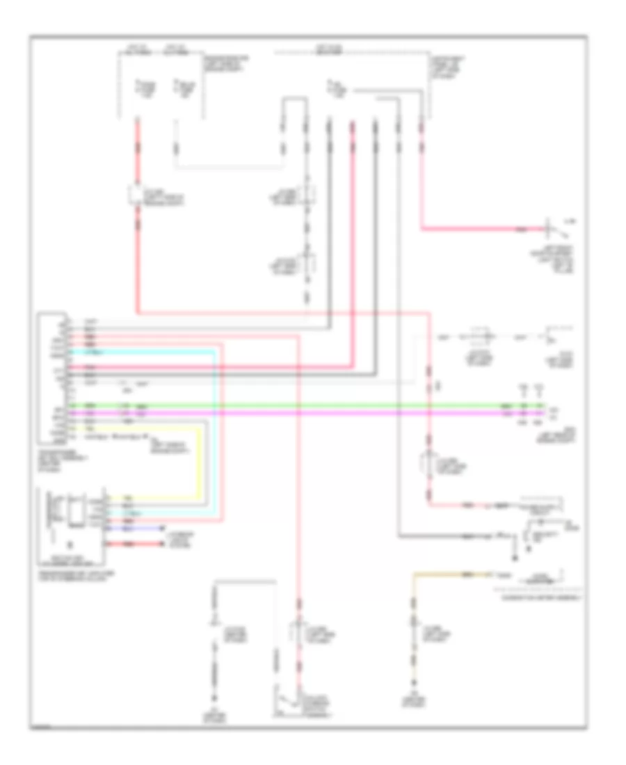 Immobilizer Wiring Diagram, without Smart Key System for Toyota Sienna LE 2011