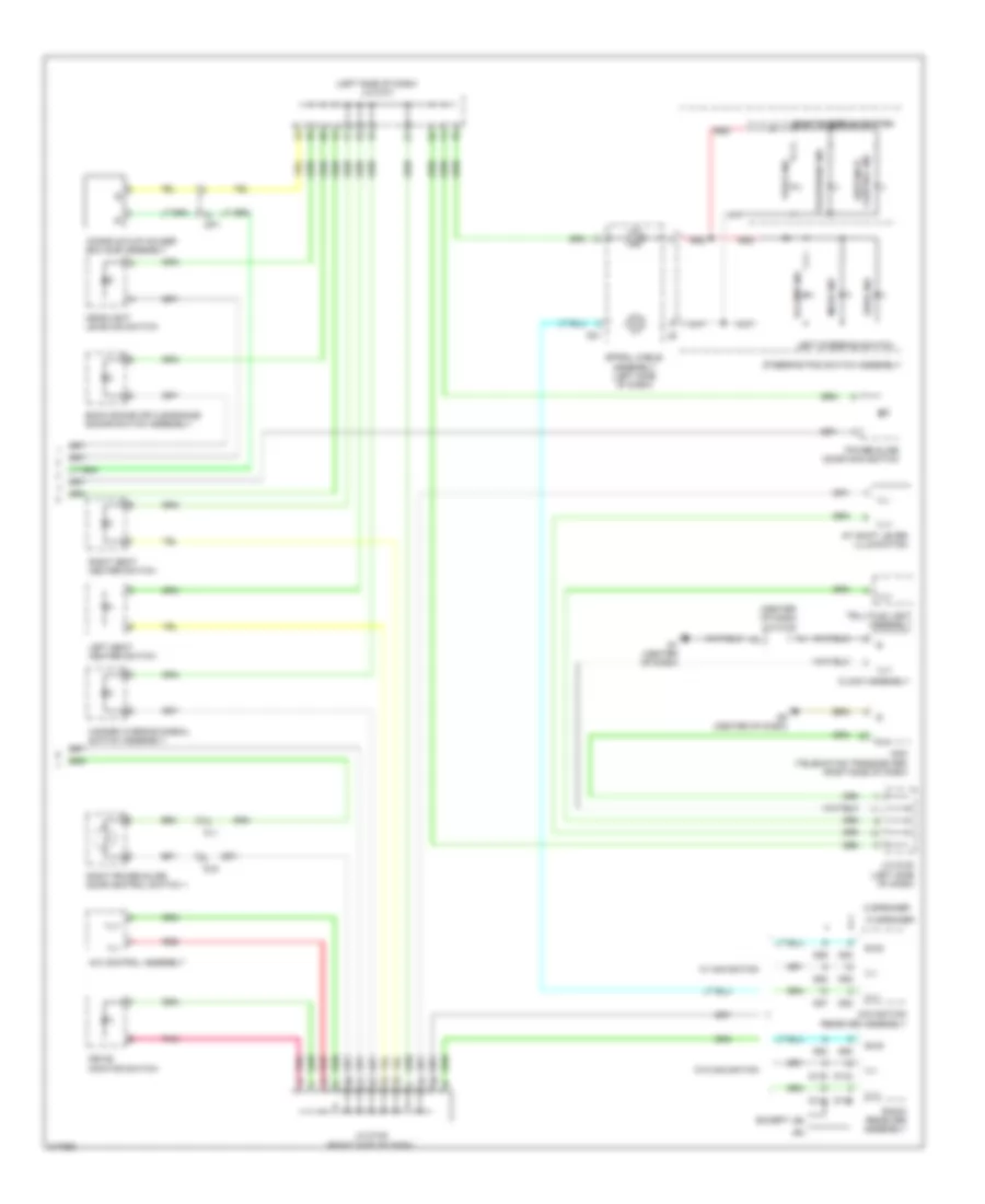 Instrument Illumination Wiring Diagram 2 of 2 for Toyota Sienna LE 2011