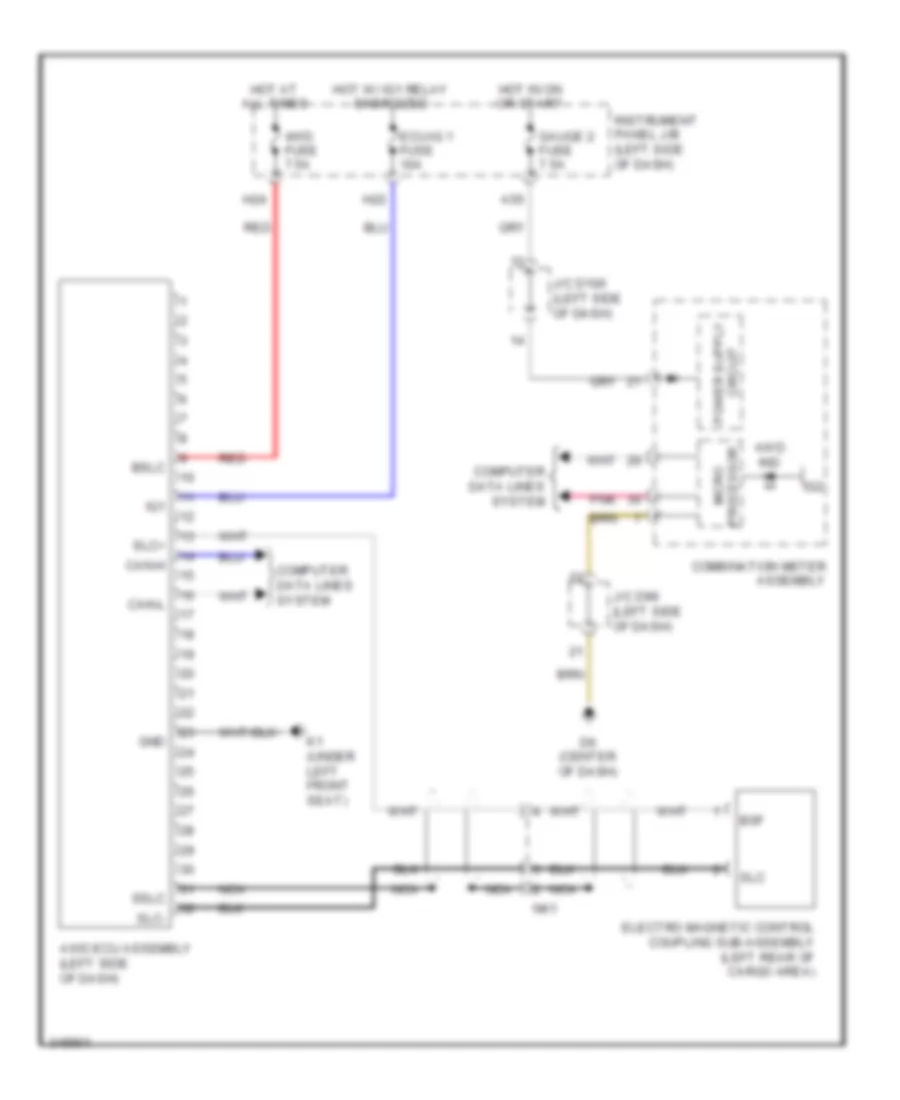2.7L, AWD Wiring Diagram for Toyota Sienna LE 2011
