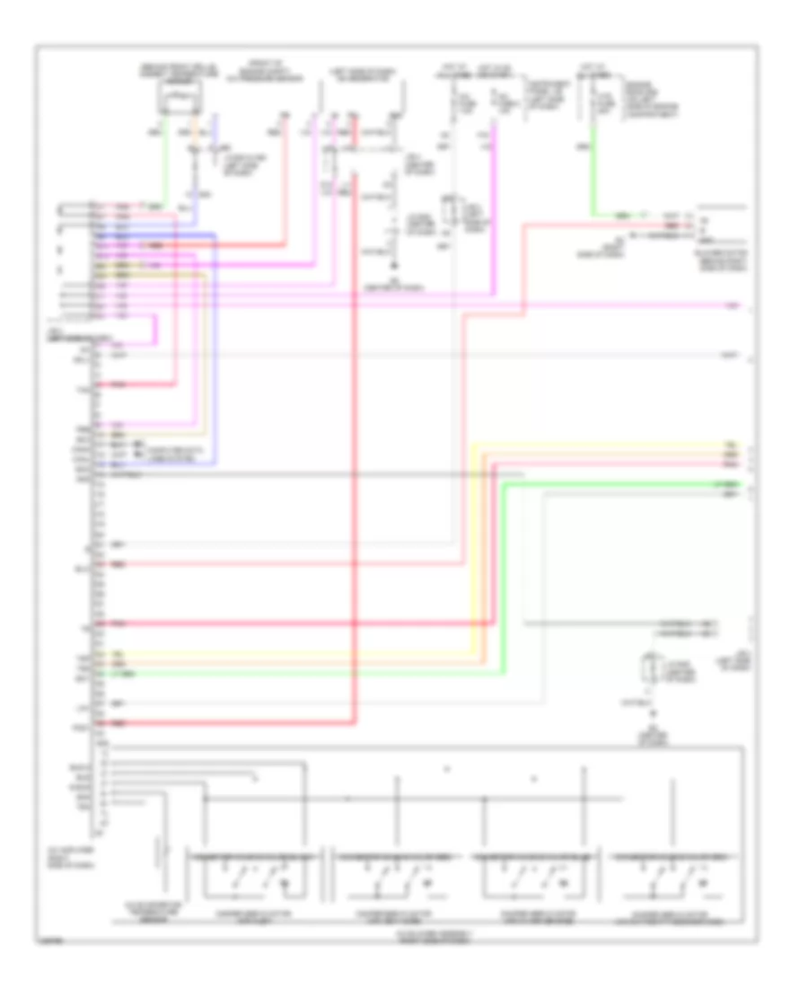 2.4L, Automatic AC Wiring Diagram, Except Hybrid (1 of 2) for Toyota Camry 2009