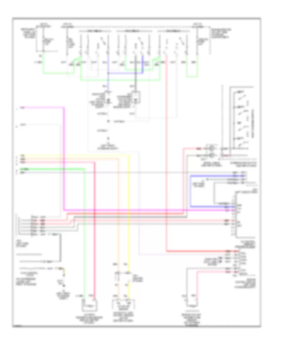 2.4L, Automatic AC Wiring Diagram, Except Hybrid (2 of 2) for Toyota Camry 2009
