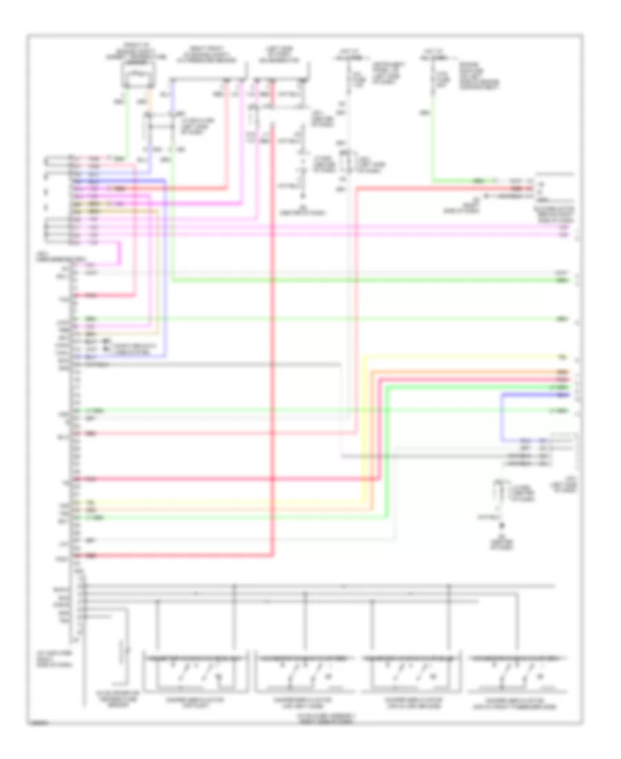 3.5L, Automatic AC Wiring Diagram, Except Hybrid (1 of 2) for Toyota Camry 2009