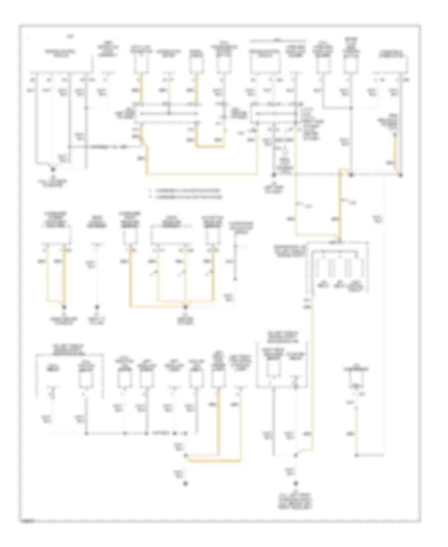 Ground Distribution Wiring Diagram, Except Hybrid (2 of 5) for Toyota Camry 2009