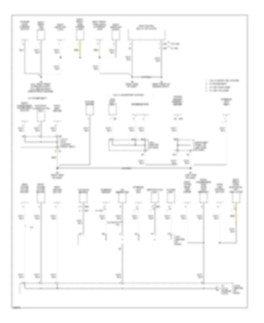 Ground Distribution Wiring Diagram, Except Hybrid (3 of 5) for Toyota Camry 2009
