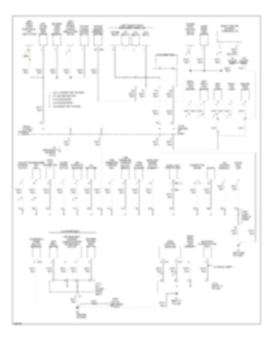Ground Distribution Wiring Diagram Except Hybrid 4 of 5 for Toyota Camry 2009