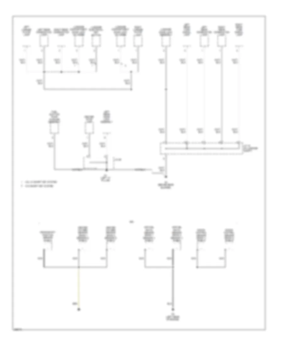 Ground Distribution Wiring Diagram, Except Hybrid (5 of 5) for Toyota Camry 2009