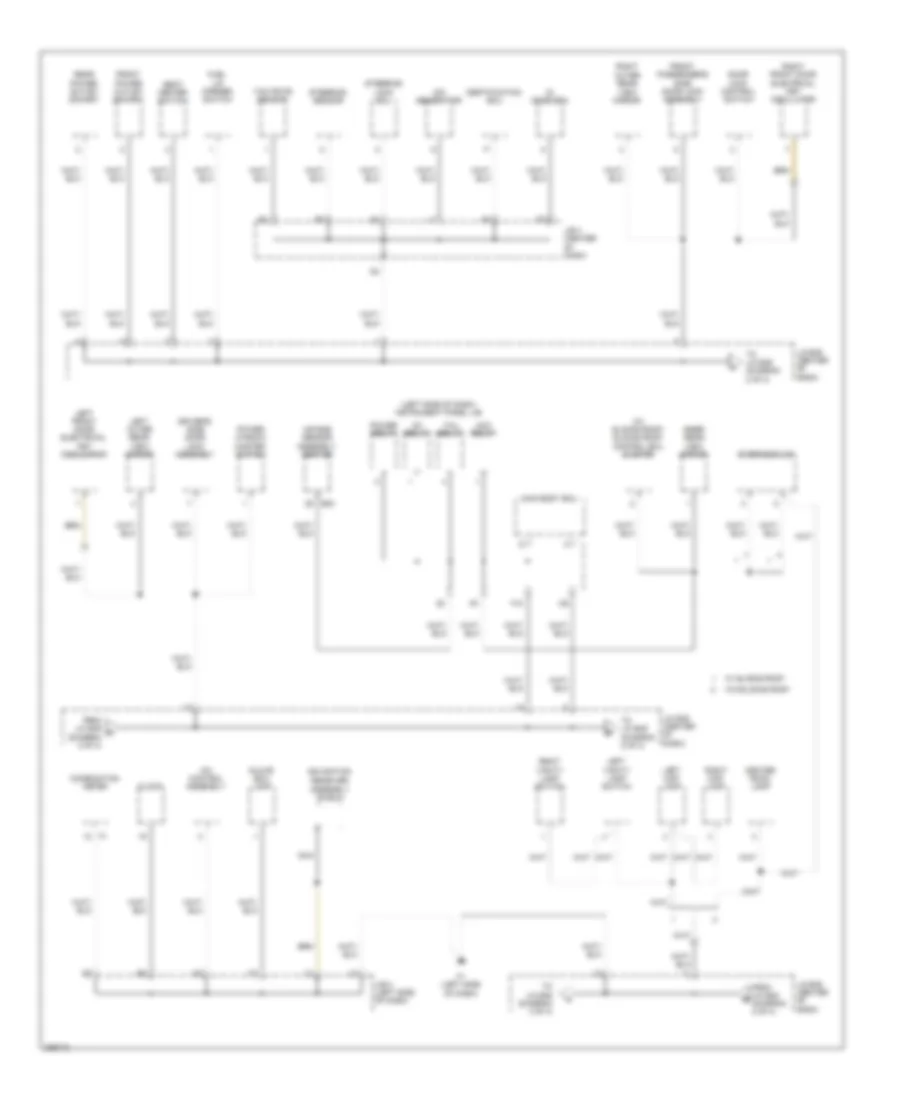 Ground Distribution Wiring Diagram, Hybrid (2 of 4) for Toyota Camry 2009