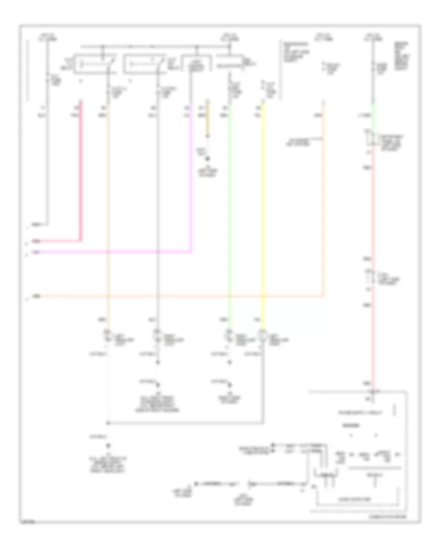 Headlights Wiring Diagram, Except Hybrid (2 of 2) for Toyota Camry 2009