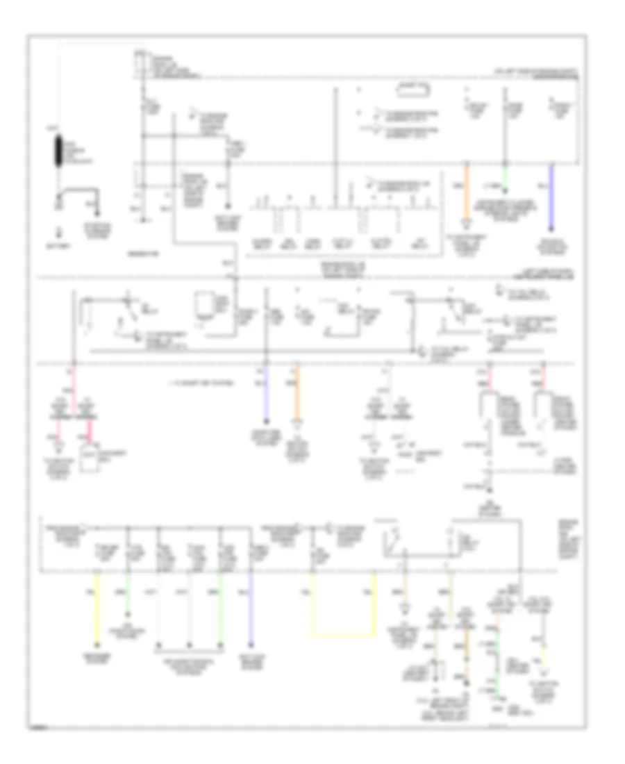Power Distribution Wiring Diagram Except Hybrid 1 of 3 for Toyota Camry 2009