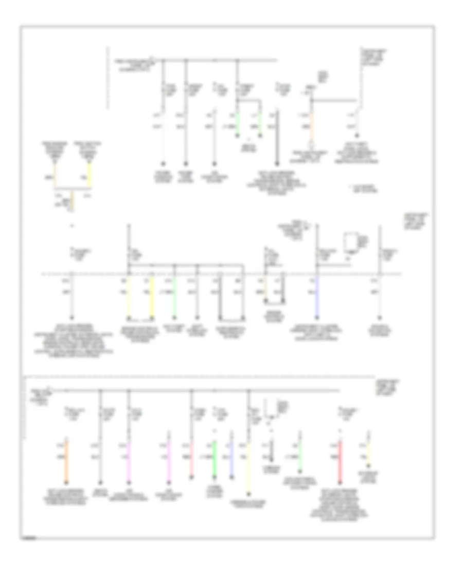 Power Distribution Wiring Diagram, Except Hybrid (3 of 3) for Toyota Camry 2009