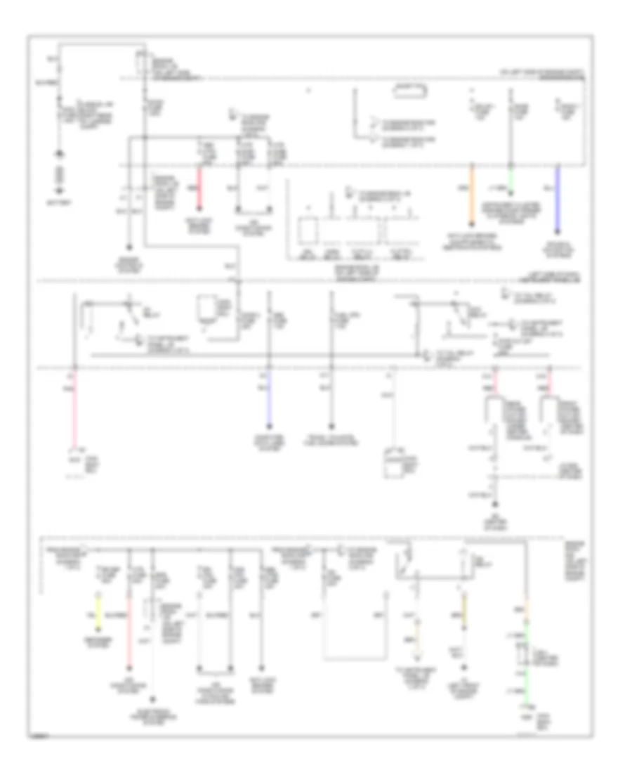 Power Distribution Wiring Diagram, Hybrid (1 of 3) for Toyota Camry 2009
