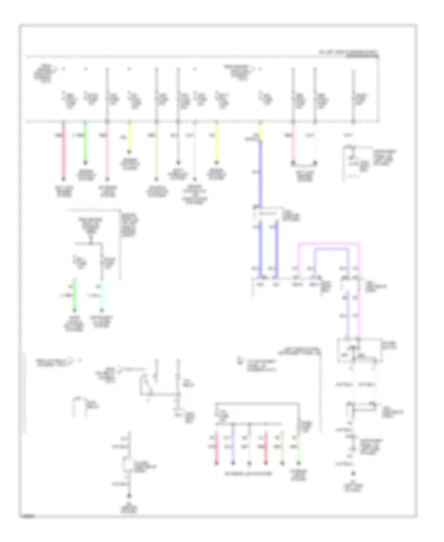 Power Distribution Wiring Diagram, Hybrid (2 of 3) for Toyota Camry 2009
