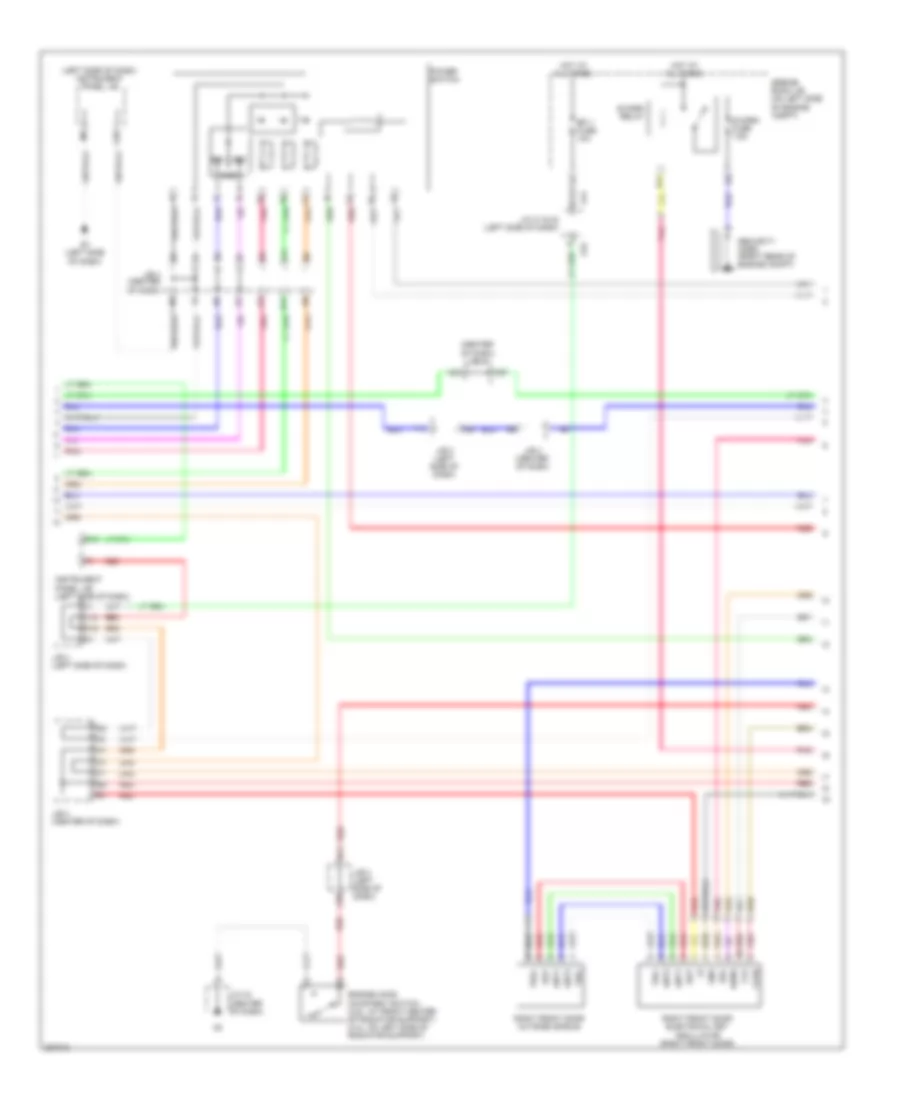 Power Door Locks Wiring Diagram, Except Hybrid with Smart Key System (3 of 4) for Toyota Camry 2009