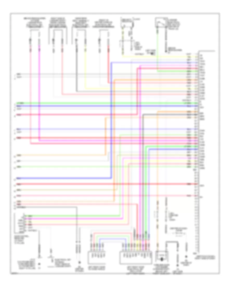 Power Door Locks Wiring Diagram, Except Hybrid with Smart Key System (4 of 4) for Toyota Camry 2009