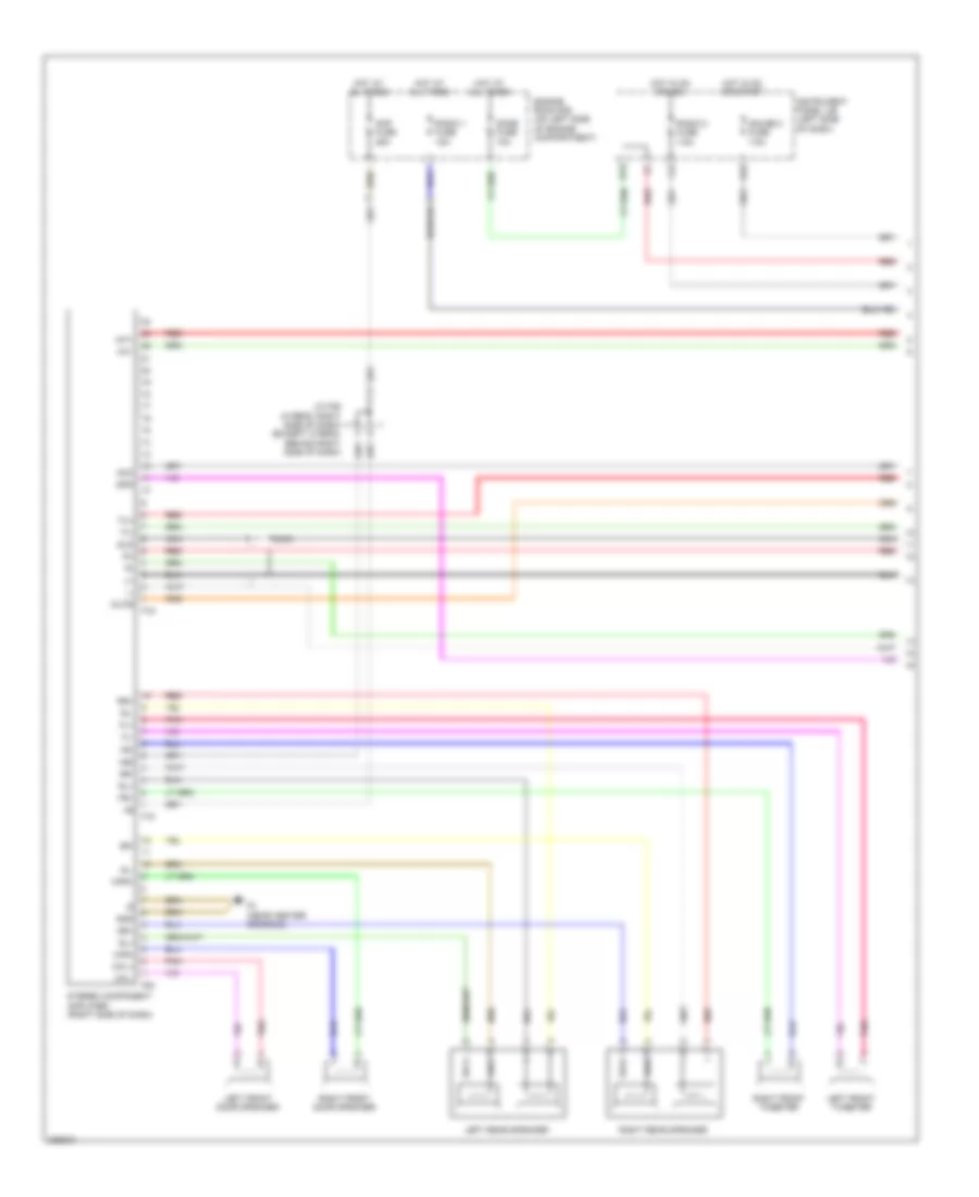 8-Speaker System Wiring Diagram, without Navigation (1 of 2) for Toyota Camry 2009